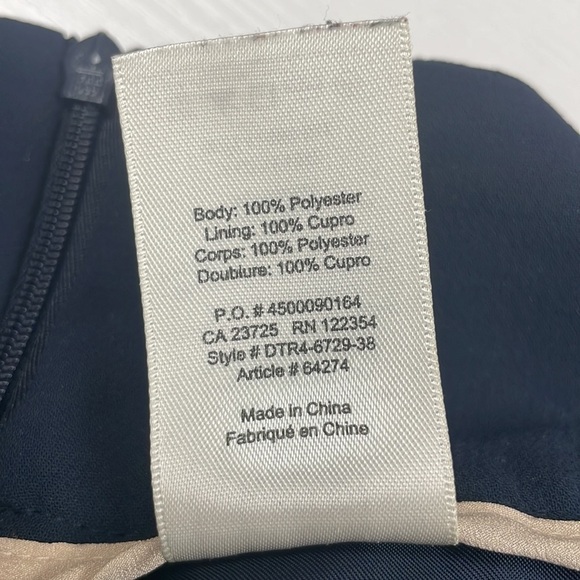 Aritzia Wilfred Navy Women's Trousers - Picture 9 of 9